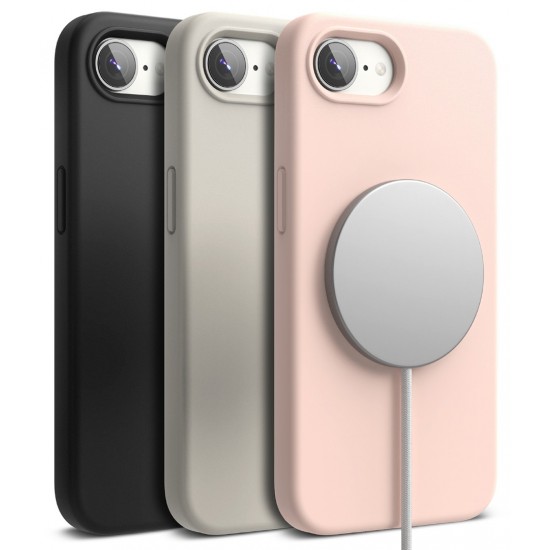 Θήκη Σιλικόνης Ringke Silicone Magnetic For iPhone 16e  Pink Sand (SIMG1035E67)