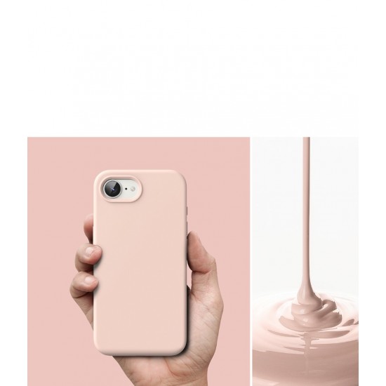 Θήκη Σιλικόνης Ringke Silicone Magnetic For iPhone 16e  Pink Sand (SIMG1035E67)