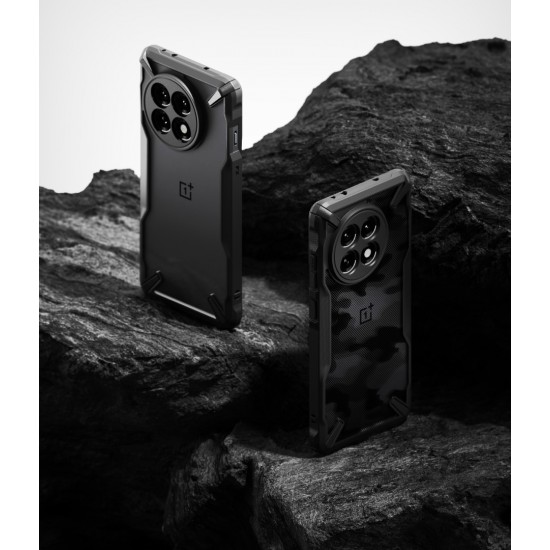 Θήκη Σιλικόνης Ringke Fusion X durable PC Case with TPU Bumper for Oneplus 13R black (FX1039R55)