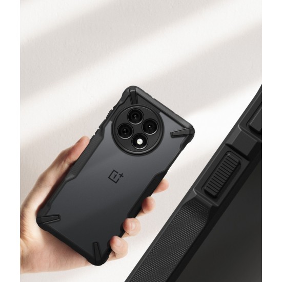 Θήκη Σιλικόνης Ringke Fusion X durable PC Case with TPU Bumper for Oneplus 13R black (FX1039R55)