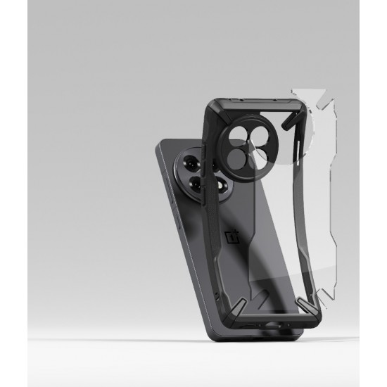 Θήκη Σιλικόνης Ringke Fusion X durable PC Case with TPU Bumper for Oneplus 13R black (FX1039R55)