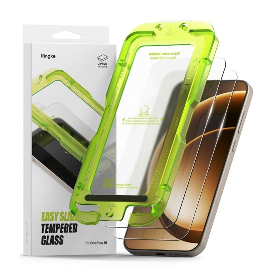 Γυαλί Προστασίας Ringke Easy Slide Tempered Glass Screen Protector for OnePlus 15 (2 Τεμάχια) (G4as1260) Γυαλί Προστασίας Ringke Easy Slide Tempered Glass Screen Protector for OnePlus 15 (2 Τεμάχια) (G4as1260)
