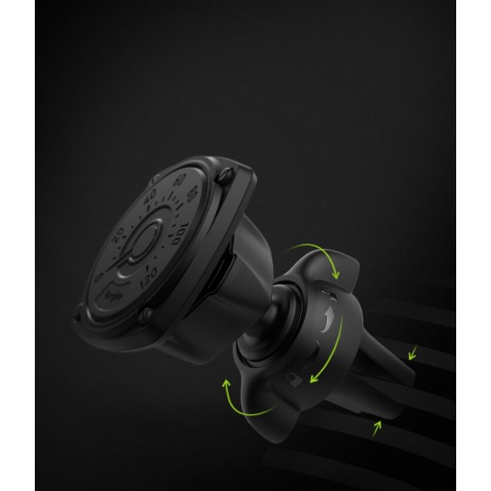 Βάση Στήριξης Αυτοκινήτου Ringke Power Clip Car Mount Black (Air Vent type) (ACCM0003)