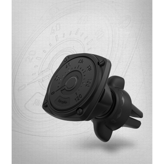 Βάση Στήριξης Αυτοκινήτου Ringke Power Clip Car Mount Black (Air Vent type) (ACCM0003)
