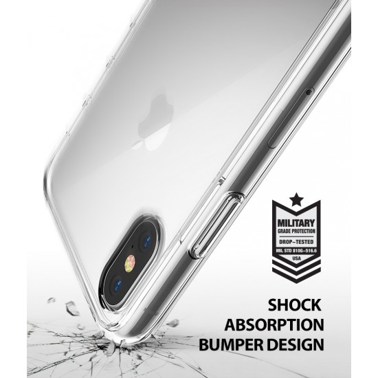 Θήκη Σιλικόνης Ringke Fusion TPU case with frame for iPhone X / XS Clear (FSAP0025) Θήκη Σιλικόνης Ringke Fusion TPU case with frame for iPhone X / XS Clear (FSAP0025)