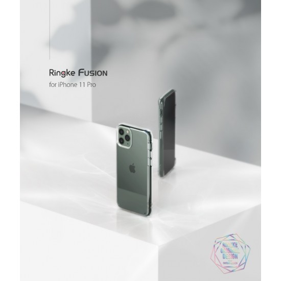 Θήκη Σιλικόνης Ringke Fusion TPU case with frame for iPhone 11 Pro Max Clear (FSAP0042)