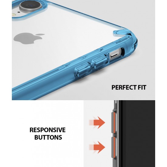 Θήκη Σιλικόνης Ringke Fusion TPU case with frame for iPhone XR Clear (FSAP0033)