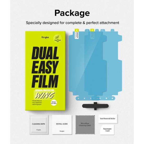 Μεμβράνη Προστασίας Ringke Screen Protector Dual Easy Film For Galaxy S23 Ultra (1 + 1 Added Bonus Pack) (D5EW036) Μεμβράνη Προστασίας Ringke Screen Protector Dual Easy Film For Galaxy S23 Ultra (1 + 1 Added Bonus Pack) (D5EW036)