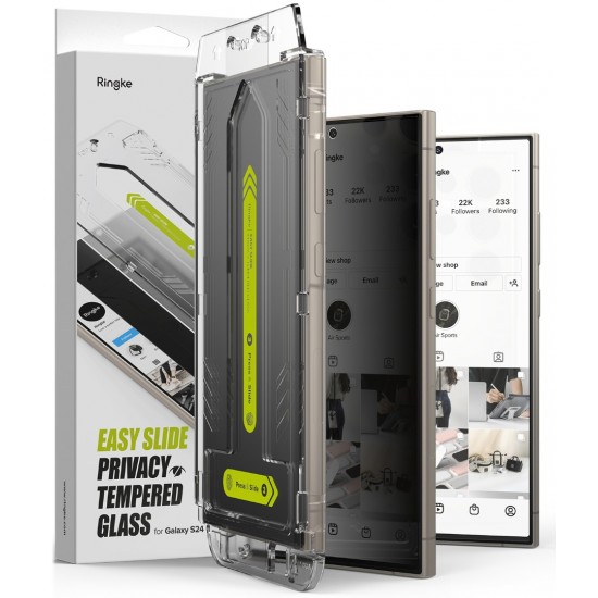 Γυαλί Προστασίας Ringke Easy Slide Privacy Tempered Glass Screen Protector for Samsung Galaxy S24 Ultra (2 Τεμάχια) (G4as817) Γυαλί Προστασίας Ringke Easy Slide Privacy Tempered Glass Screen Protector for Samsung Galaxy S24 Ultra (2 Τεμάχια) (G4as817)