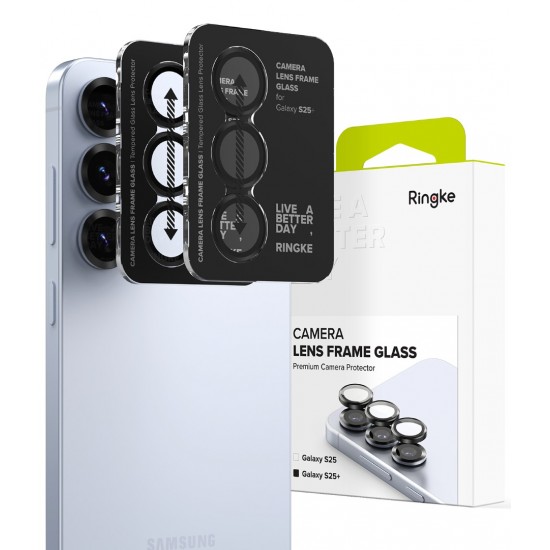 Γυαλί Προστασίας Κάμερας Ringke Camera Lens Frame Glass (2 Τεμάχια) for Samsung Galaxy S25 Plus (CLF1G1006) Black Γυαλί Προστασίας Κάμερας Ringke Camera Lens Frame Glass (2 Τεμάχια) for Samsung Galaxy S25 Plus (CLF1G1006) Black