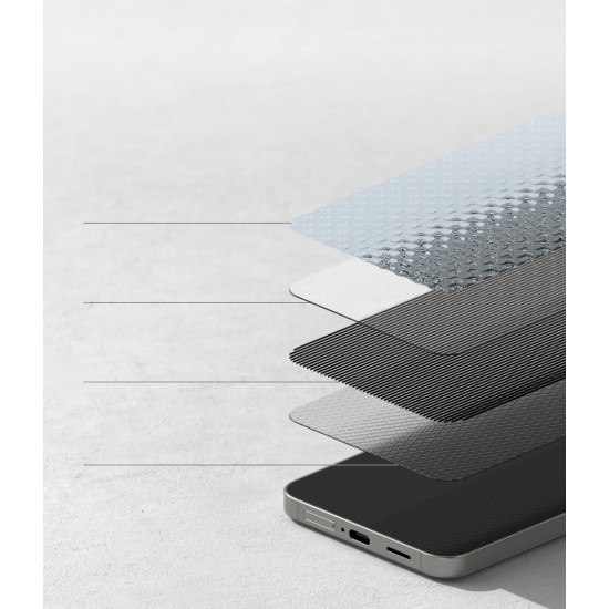 Γυαλί Προστασίας Ringke Easy Slide Privacy Tempered Glass Screen Protector for Samsung  Galaxy S25 Plus / S24 Plus (2 Τεμάχια) (G4as1002)