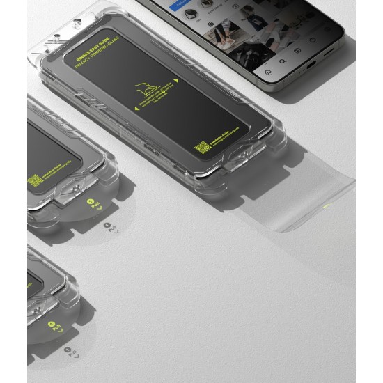 Γυαλί Προστασίας Ringke Easy Slide Privacy Tempered Glass Screen Protector for Samsung  Galaxy S25 Plus / S24 Plus (2 Τεμάχια) (G4as1002)