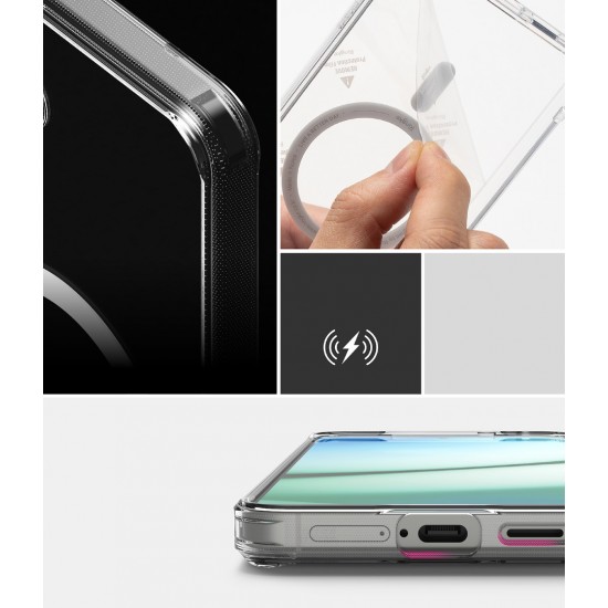 Θήκη Σιλικόνης Ringke Fusion Magnetic polycarbonate case with TPU frame for Samsung Galaxy S25 Plus Clear (FMG984R52) Θήκη Σιλικόνης Ringke Fusion Magnetic polycarbonate case with TPU frame for Samsung Galaxy S25 Plus Clear (FMG984R52)