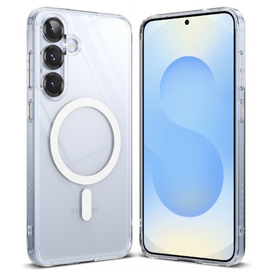 Θήκη Σιλικόνης Ringke Fusion Magnetic polycarbonate case with TPU frame for Samsung Galaxy S25 Plus Clear (FMG984R52) Θήκη Σιλικόνης Ringke Fusion Magnetic polycarbonate case with TPU frame for Samsung Galaxy S25 Plus Clear (FMG984R52)