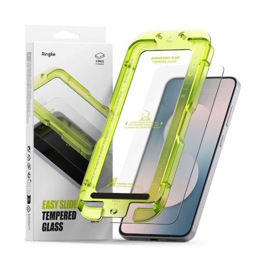 Γυαλί Προστασίας Ringke Easy Slide Tempered Glass Screen Protector for Samsung Galaxy S25 FE (2 Τεμάχια) (G4as1207)