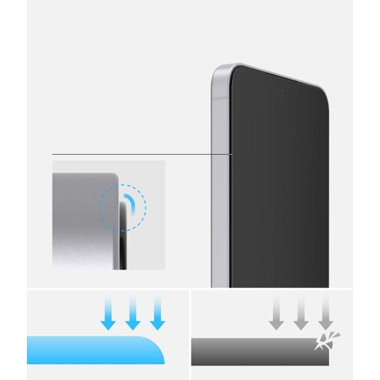 Γυαλί Προστασίας Ringke Easy Slide Tempered Glass Screen Protector for Samsung Galaxy S25 FE (2 Τεμάχια) (G4as1207)