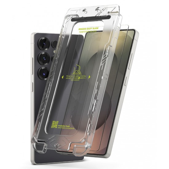 Γυαλί Προστασίας Ringke Easy Slide Tempered Glass Screen Protector for Samsung Galaxy S25 Ultra (2 Τεμάχια) (G4as1003)