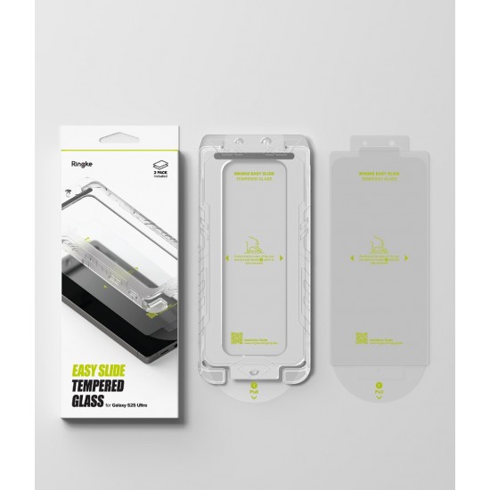 Γυαλί Προστασίας Ringke Easy Slide Tempered Glass Screen Protector for Samsung Galaxy S25 Ultra (2 Τεμάχια) (G4as1003)