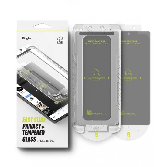 Γυαλί Προστασίας Ringke Easy Slide Privacy Tempered Glass Screen Protector for Samsung Galaxy S25 Ultra (2 Τεμάχια) (G4as1004) Γυαλί Προστασίας Ringke Easy Slide Privacy Tempered Glass Screen Protector for Samsung Galaxy S25 Ultra (2 Τεμάχια) (G4as1004)