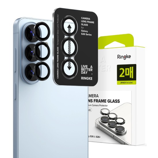 Γυαλί Προστασίας Κάμερας Ringke Camera Lens Frame Glass (2 Τεμάχια) for Galaxy S26 / S26 Plus (CLF1G1234) Black Γυαλί Προστασίας Κάμερας Ringke Camera Lens Frame Glass (2 Τεμάχια) for Galaxy S26 / S26 Plus (CLF1G1234) Black
