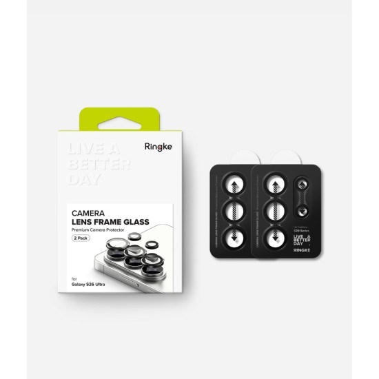 Γυαλί Προστασίας Κάμερας Ringke Camera Lens Frame Glass (2 Τεμάχια) for Galaxy S26 Ultra (CLF1G1233) Black Γυαλί Προστασίας Κάμερας Ringke Camera Lens Frame Glass (2 Τεμάχια) for Galaxy S26 Ultra (CLF1G1233) Black