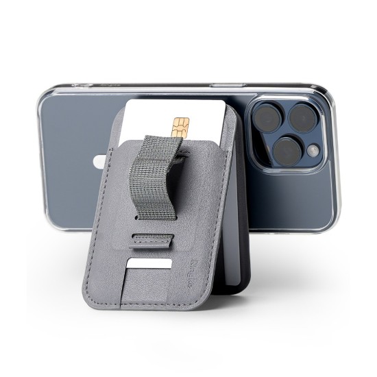 MagSafe Wallet 3in1 – Κάρτες , Βάση & Κράτημα RInge LIght Gray (CH813S01RS) MagSafe Wallet 3in1 – Κάρτες , Βάση & Κράτημα RInge LIght Gray (CH813S01RS)