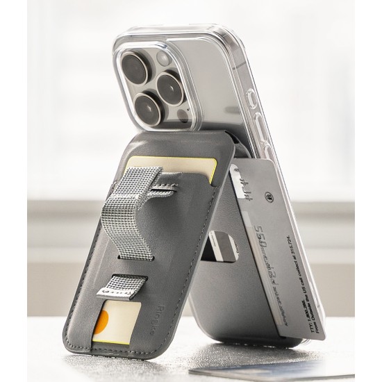 MagSafe Wallet 3in1 – Κάρτες , Βάση & Κράτημα RInge LIght Gray (CH813S01RS) MagSafe Wallet 3in1 – Κάρτες , Βάση & Κράτημα RInge LIght Gray (CH813S01RS)