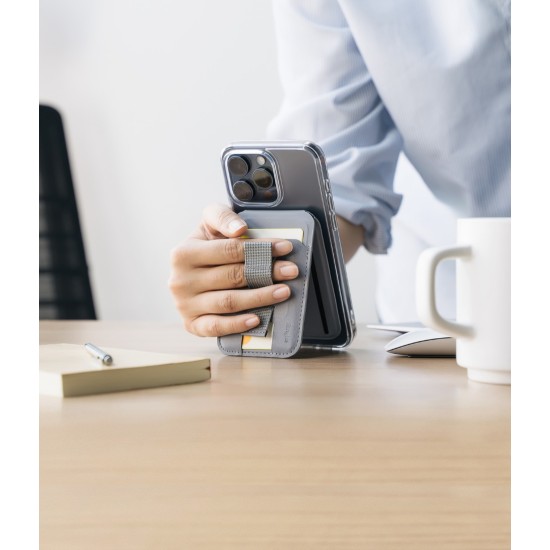 MagSafe Wallet 3in1 – Κάρτες , Βάση & Κράτημα RInge LIght Gray (CH813S01RS) MagSafe Wallet 3in1 – Κάρτες , Βάση & Κράτημα RInge LIght Gray (CH813S01RS)