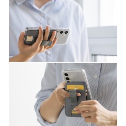 MagSafe Wallet 3in1 – Κάρτες , Βάση & Κράτημα RInge LIght Gray (CH813S01RS) MagSafe Wallet 3in1 – Κάρτες , Βάση & Κράτημα RInge LIght Gray (CH813S01RS)