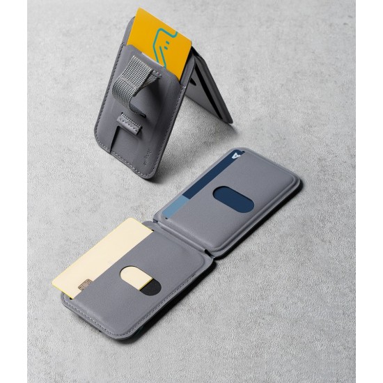 MagSafe Wallet 3in1 – Κάρτες , Βάση & Κράτημα RInge LIght Gray (CH813S01RS) MagSafe Wallet 3in1 – Κάρτες , Βάση & Κράτημα RInge LIght Gray (CH813S01RS)
