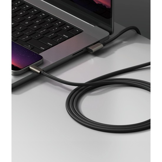 Καλώδιο Ringke Fast Charging 90 Degree Cable USB 3.2 Gen 2x2 USB-C 2m Black (CB1024S02RS) Καλώδιο Ringke Fast Charging 90 Degree Cable USB 3.2 Gen 2x2 USB-C 2m Black (CB1024S02RS)
