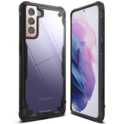 Θήκη Σιλικόνης Ringke Fusion X durable PC Case with TPU Bumper For Samsung Galaxy S21 5G black (FUSG0066)