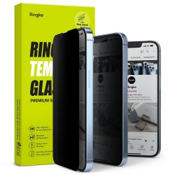 Γυαλί Προστασίας Ringke Privacy Tempered Glass Screen Protector Full Coveraged For iPhone 14 / 13 / 13 Pro / 16e jig Package (G4as082)