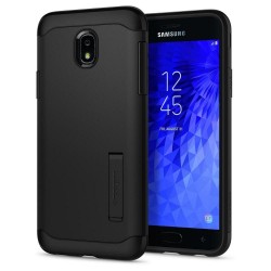 Θήκη Σιλικόνης Spigen Silicone Cover Liquid Air Armor Samsung Galaxy j7 2018 Black (595CS24019)