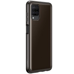 Θήκη Σιλικόνης Samsung Soft Clear Cover durable cover with gel frame and reinforced back Samsung Galaxy A02s EU black (EF-QA026TBEGEU), Black