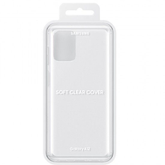 Θήκη Σιλικόνης Samsung Soft Clear Cover durable cover with gel frame and reinforced back Samsung Galaxy A02s EU black (EF-QA026TBEGEU), Black