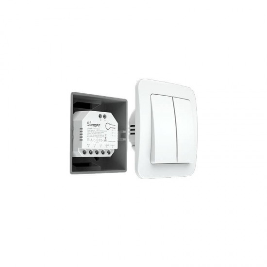 Έξυπνος Ενδιάμεσος Διακόπτης Smart switch WiFi Sonoff Dual R3