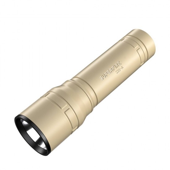 Επαναφορτιζόμενος Φακός Flashlight Superfire S33-A, USB (desert yellow)