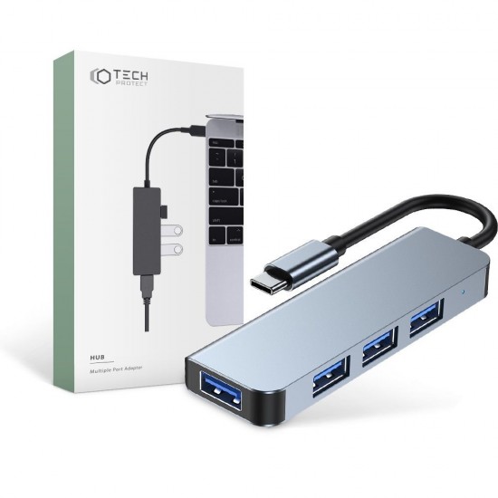 Tech-Protect V1-HUB Adapter 4IN1 Grey