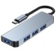 Tech-Protect V1-HUB Adapter 4IN1 Grey
