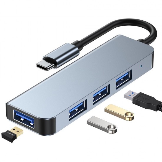 Tech-Protect V1-HUB Adapter 4IN1 Grey