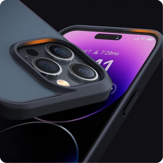 Θήκη Σιλικόνης Tech-Protect MagMat Apple iPhone 15 Pro Matte Black