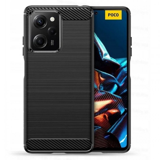 Θήκη Σιλικόνης Tech-Protect TPU Carbon Case Flexible Cover for Xiaomi Redmi Note 12 Pro / Poco X5 Pro 5G Black Θήκη Σιλικόνης Tech-Protect TPU Carbon Case Flexible Cover for Xiaomi Redmi Note 12 Pro / Poco X5 Pro 5G Black