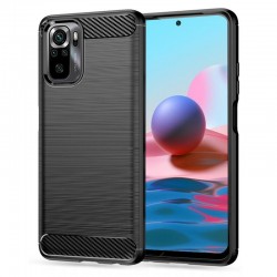 Θήκη Σιλικόνης Techsuit - CarbonFiber - Xiaomi Redmi Note 10 4G / Note 10S / Poco M5s Black