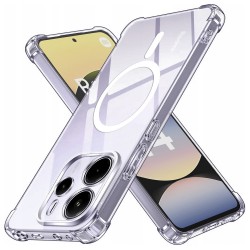 Θήκη Σιλικόνης Techsuit - Shockproof Clear Silicone MagSafe - Xiaomi Redmi Note 14 4G - Clear