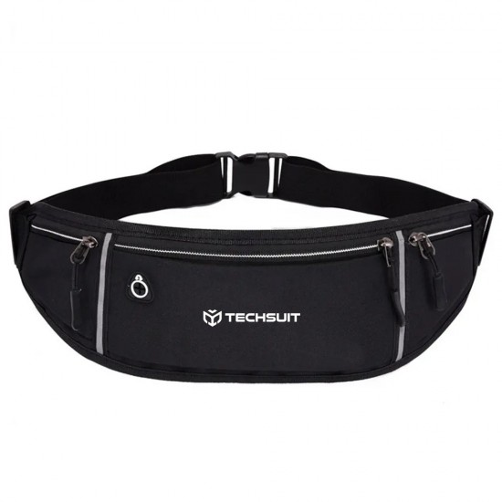 Θήκη Techsuit - Waist Bag (CWB3) - with Belt for Recreational Activity, Fitness  (Until 6.5")  - Black