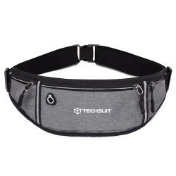 Θήκη Techsuit - Waist Bag (CWB3) - with Belt for Recreational Activity, Fitness  (Until 6.5")  - Grey