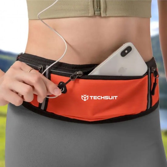 Θήκη Techsuit - Waist Bag (CWB3) - with Belt for Recreational Activity, Fitness (Until 6.5") - Grey Θήκη Techsuit - Waist Bag (CWB3) - with Belt for Recreational Activity, Fitness (Until 6.5") - Grey