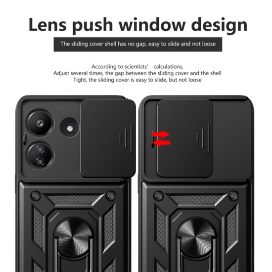 Θήκη Σιλικόνης Techsuit CamShield Series For Xiaomi Redmi 13C 4G / Poco C65 Black Θήκη Σιλικόνης Techsuit CamShield Series For Xiaomi Redmi 13C 4G / Poco C65 Black