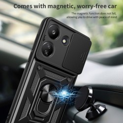 Θήκη Σιλικόνης Techsuit CamShield Series For Xiaomi Redmi Note 13 Pro 4G / Poco M6 Pro 4G Black